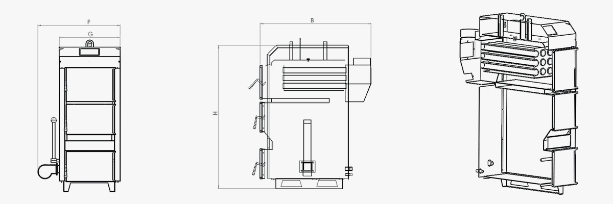 BRS-SKN Serisi 3 Kapaklı (Sekonder Hava Sistemli) Kazanlar - Görsel 4
