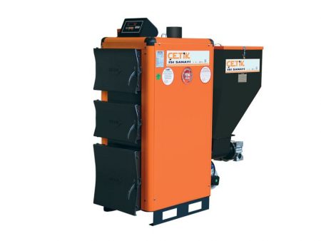 Alev Kırıcı Dilimli Manuel ve Otomatik Yüklemeli Katı Yakıtlı Kalorifer Kazanı EKO MS