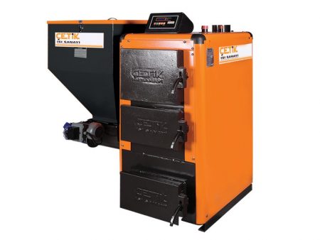 Katı Yakıtlı Otomatik Kat Kaloriferi 3 Geçişli Alev Kırıcı Dilimli & Duman Borulu EKO BS